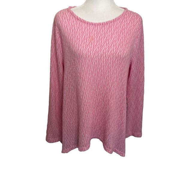 Chelsea & Theodore Pink sweater 1X - Picture 2 of 5